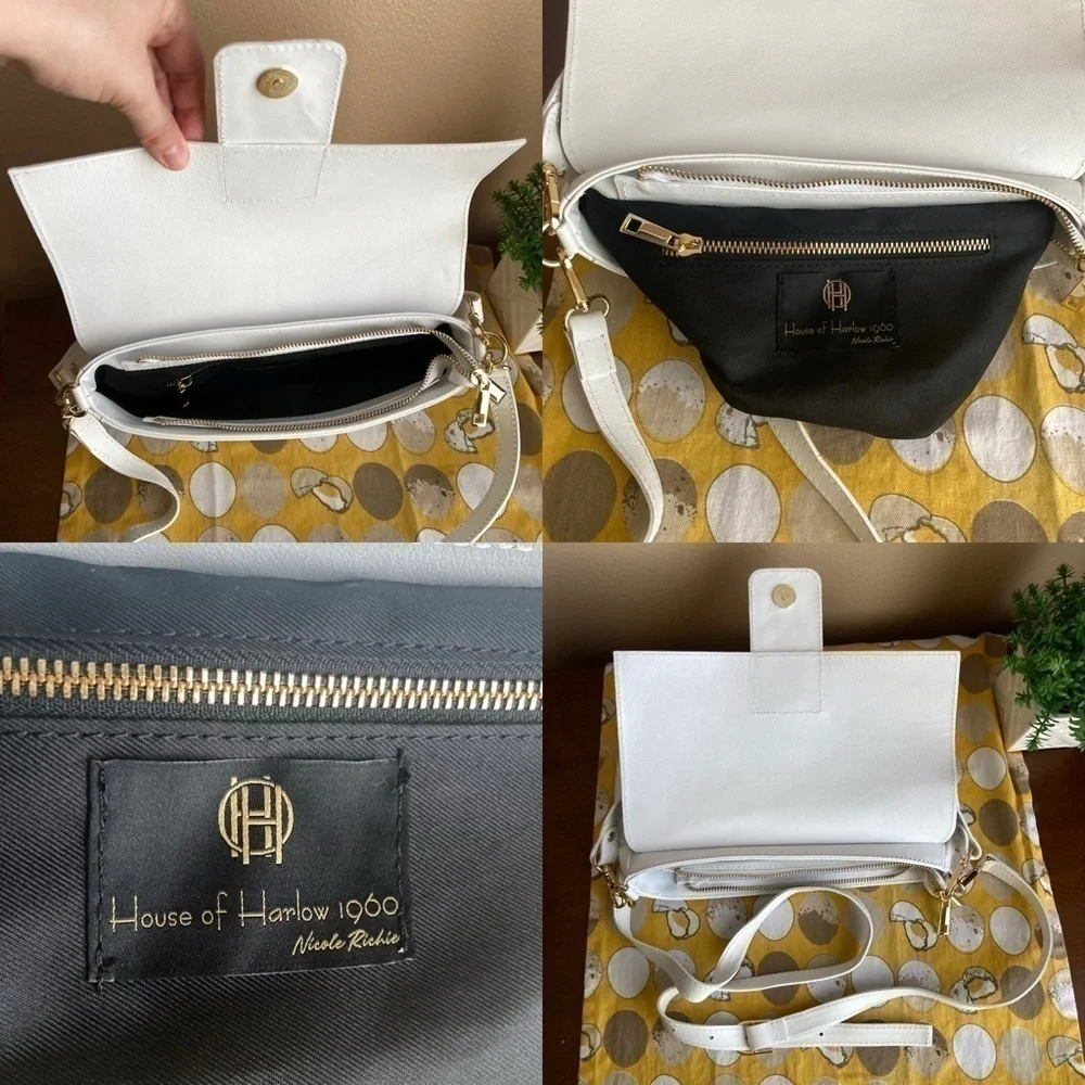 House of Harlow 1960 white snake crossbody bag - Picture 16 of 16